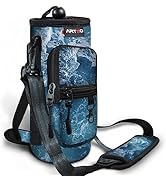 ARTSO Water Bottle Carrier Bag Sling Holder Pouch, 25oz 32oz 40oz 64oz Insulated Water Bottle Sle...