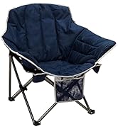 SUNNYFEEL Oversized Camping Chair Heavy Duty Folding Moon Chair Large Sofa Chair for Adults 500 L...