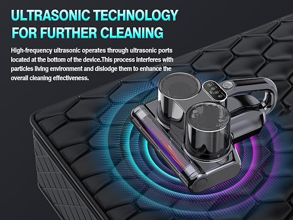 bed vacuum with ultrasound tech