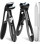 Toenail Clippers for Thick Toenails for Seniors, Angled Head Large Toe Nail Clippers for Men, Hea...