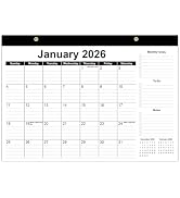 Desk Calendar 2026-12 Months Calendar from January 2026 to December 2026, 2026 Desk Calendar with...