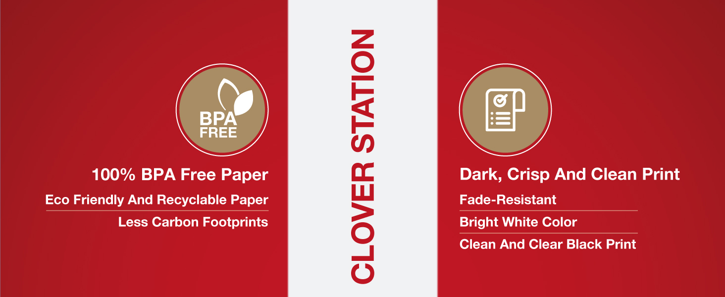 clover printer paper thermal 3 1/8