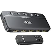 acer HDMI Switch 5 in 1 Out [4K@60Hz, HDMI 2.0, HDCP 2.3, HDR] Switcher with Remote, Supports DTS...