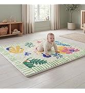 PaPaMat 1.5" Thicker Baby Play Mat for Floor, 50x50 Removable &amp; Machine Washable Cover Playpen Ma...