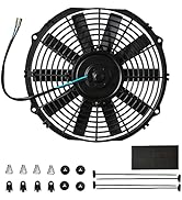 Electric Radiator Cooling Fan - Mupera Universal Slim Fan Puller Electric Radiator Cooling Assemb...