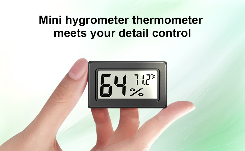 Mini hygrometer thermometer meets your detail control