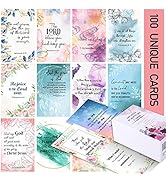 100 Prayer Cards for Women with Assorted Bible Verses, Mini Scripture Cards for Women’s Bible Stu...