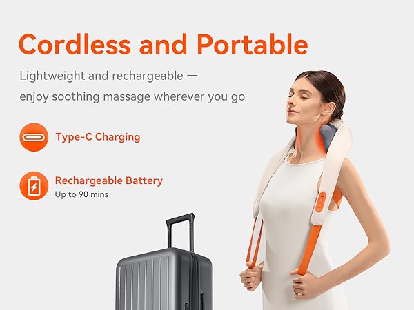 IKEEPFIT Cordless Neck Massager with Heat