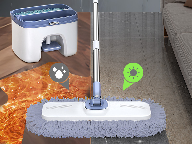 Wet and dry flat mop