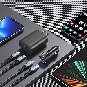 super fast car charger kit set