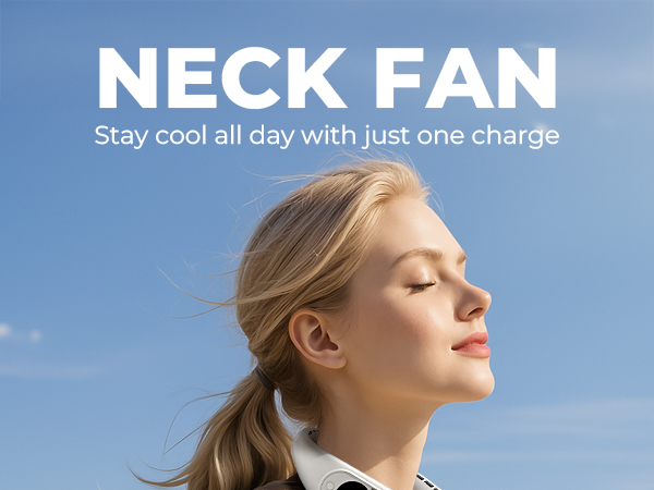 Portable Neck Fans that Blow Cold Air, Wearable Bladeless Neck Fan