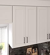 Furinno Shaker Wall Kitchen Cabinet 2-Doors-2 Shelves, Ready to Assemble, 12 D x 24 W x 36 H, White