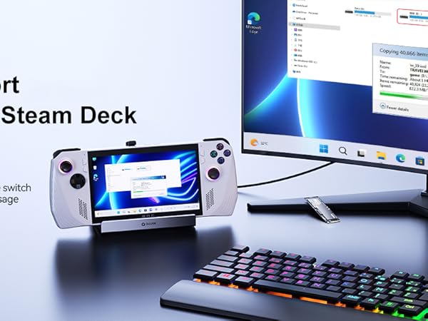 valve steam deck docking station