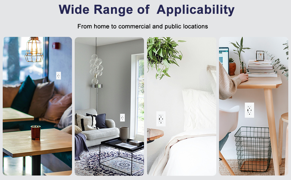 kitchen bathroom charging usb c usb a