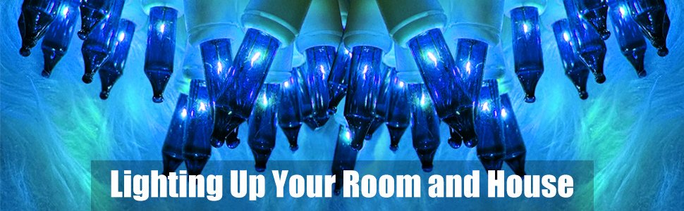 blue decorations