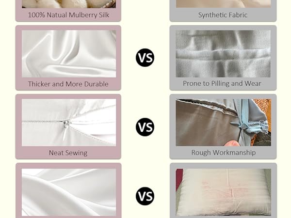 Mulberry Silk Pillow Cases Silk Satin Pillowcase for Hair and Skin, Gifts for Women