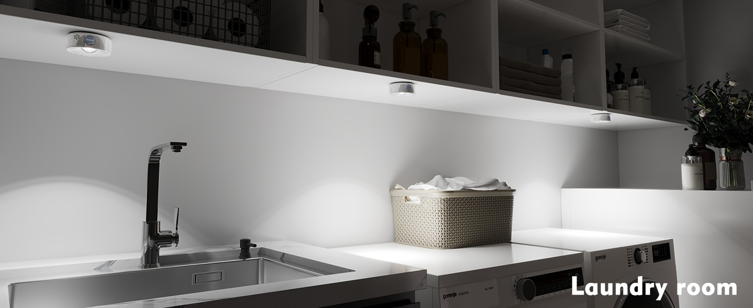 Dimmable led lighting for laundry room