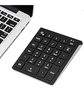 Lekvey Bluetooth Number Pad for Laptop, Wireless Numeric keypad, 28 Keys Numpad Number Keypad Blu...