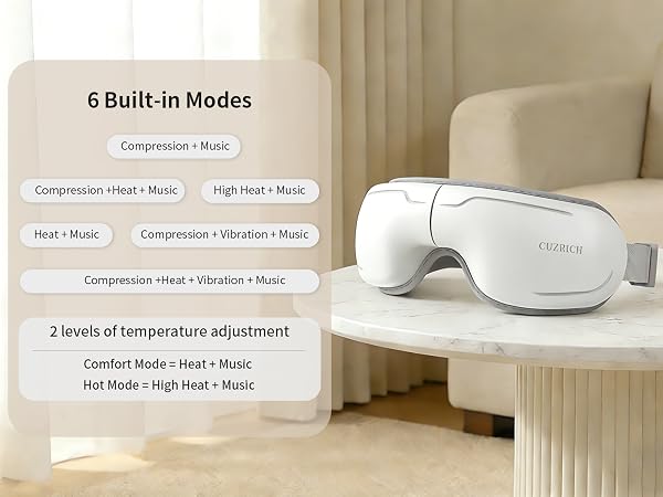 eye massager with heat