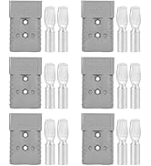 350A Forklift Battery Connector 2/0 AWG Gray 350A 600V Plug, Jumper Cable Plug Connect/Disconnect...