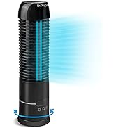 Dr. Prepare Oscillating Tower Fan, Portable Desk Fan with Touch Buttons, 3 Speeds and Timers, 70°...