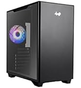 InWin A5 ATX IW-CS-A5BLK-1AM120S Gaming Chassis, Type-C Port Tempered Glass Side Panel - Water Co...