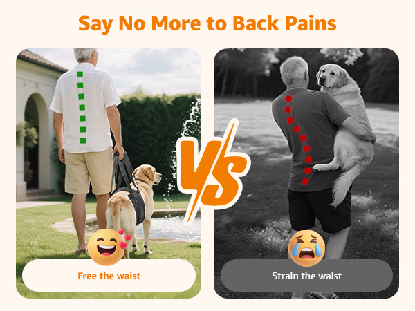 dog sling for large dogs hind leg support