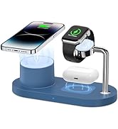 Magnetic Wireless Charger for iPhone: 3 in 1 Charging Station for Multiple Device Apple - 18W Fas...