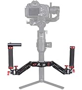 DIGITALFOTO Ares Z Axis Spring Gimbal Dual Handle,Damping Detachable Dual Grip Compatible with Cr...