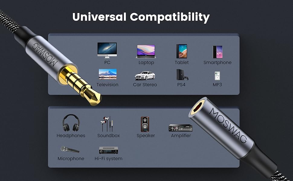 3.5mm Headphone Extension Cable