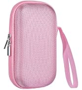 Tech Organizer 5.5 inch - Mini Travel Case for Vape Pods Cartridge, Pink | Hard Shell, Water-resi...