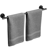 Bubxo Matte Black Towel Bar, 24 Inch Bathroom Towel Rack, Towel Holder Wall Mounted, Thicken SUS3...
