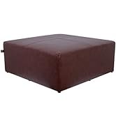 THE CREW FURNITURE Brigantine Cocktail Ottoman Chestnut