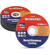 WORKPRO 20-Pack Cut-Off Wheels, 4-1/2 x 7/8-inch Metal&amp;Stainless Steel Cutting Wheel, Thin Metal ...