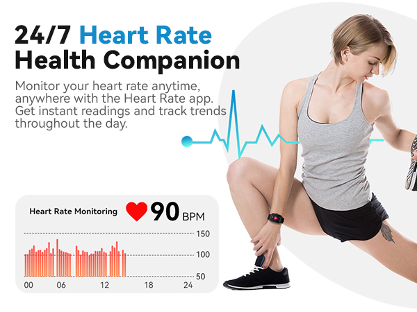 Heart rate smart watch