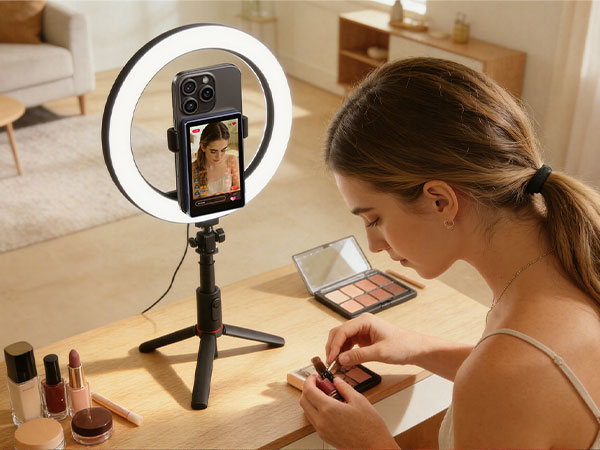 vlog selfie monitor screen