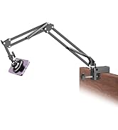 Gooseneck Bed Phone Holder for Magsafe iPhone Stand, Desk Magnetic Phone Arm Mount with Clamp, Ad...