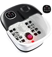 Medical king Foot Spa with Heat and Massage and Jets Includes A Remote Control A Pumice Stone Col...