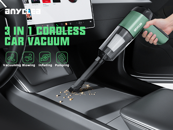 anyclea car vacuum handheld vacuum hand vacuum cordless hand held vacuum cordless rechargeable
