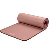 Retrospec Solana Yoga Mat 1" Thick w/Nylon Strap for Men &amp; Women - Non Slip Exercise Mat for Home...