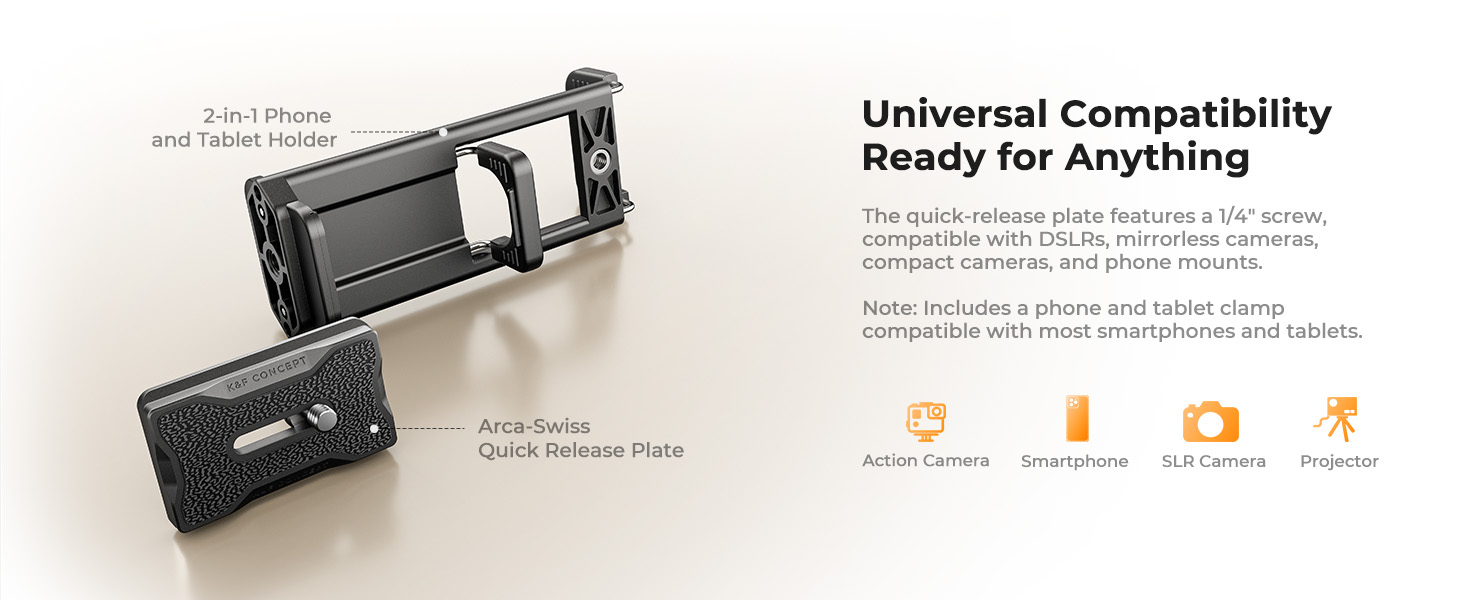 K&amp;amp;F CONCEPT 63&amp;#34; Aluminum Compact Camera Tripod