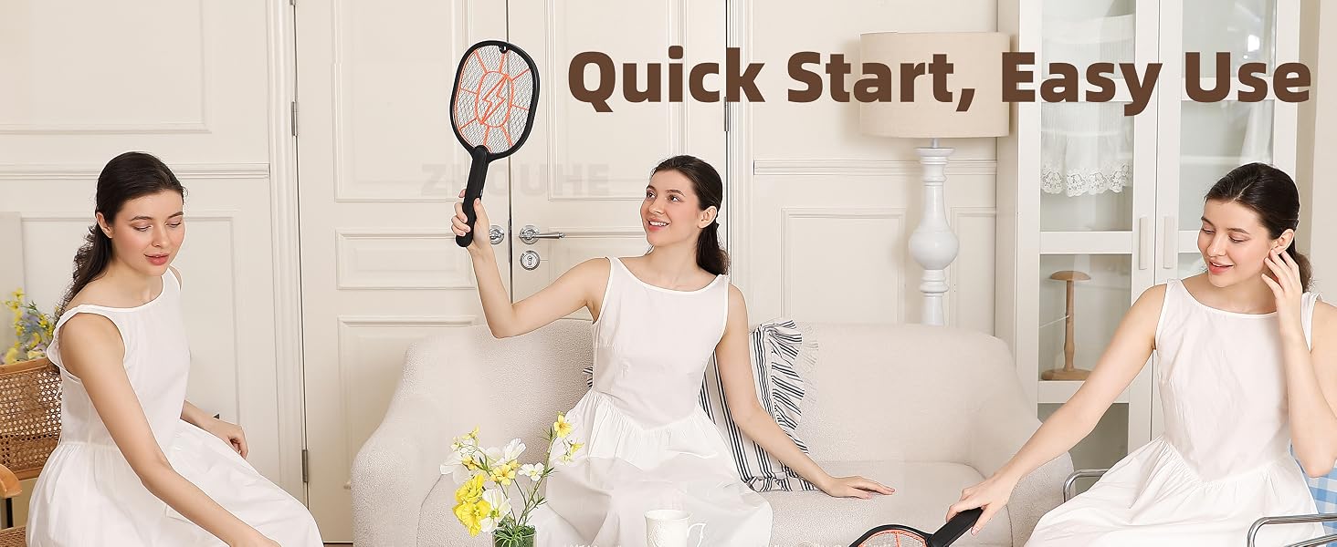 Electric Fly Swatter 2 Pack (Black &amp;amp; Gray)
