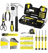 58-Piece Tool Kit Basic Home Repair Tool Set, General Household Hand Tool Kit,Small Tool Kit with...