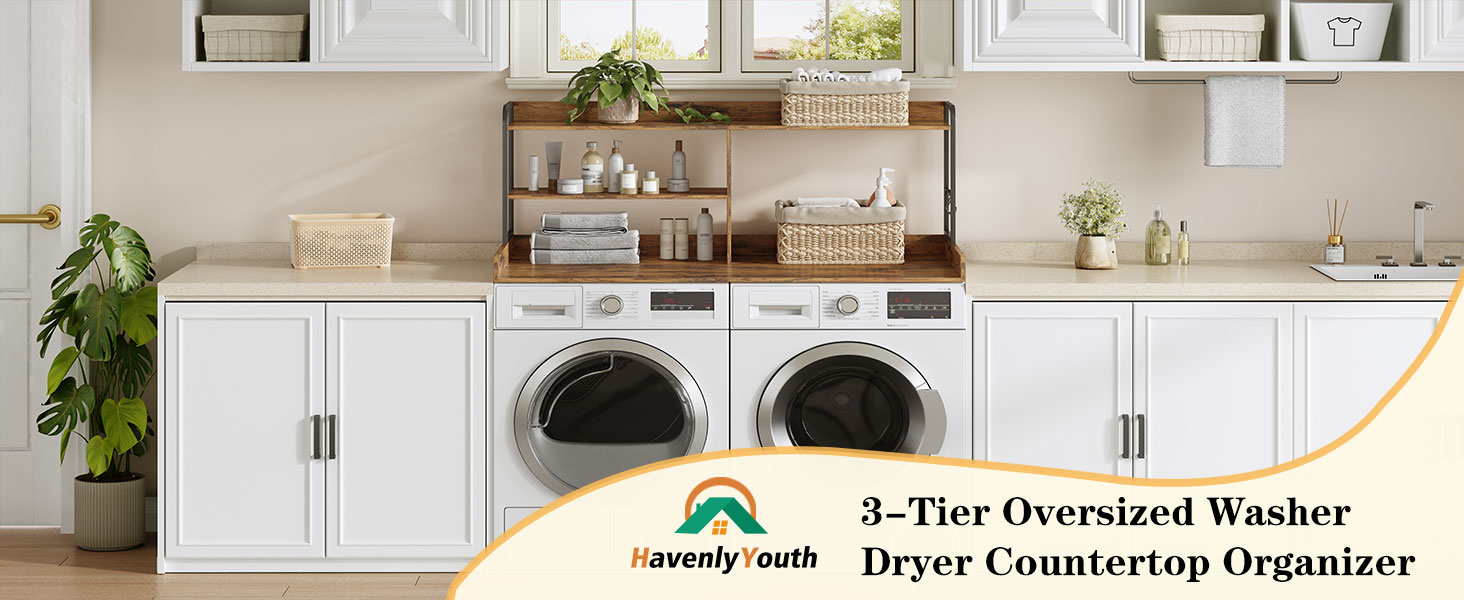 washer dryer countertop organizer