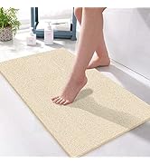SONGZIMING Shower Mat Non Slip Without Suction Cup, 32x17 Inch PVC Loofah Shower, Bath, Tub Mat w...