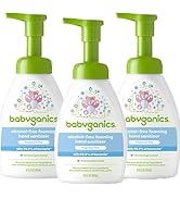 Babyganics Alcohol-Free Foaming Hand Sanitizer, Pump Bottle, Fragrance Free, 8.45 oz, 3 Pack