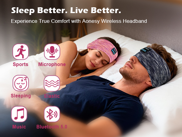 Sleep headband headphones
