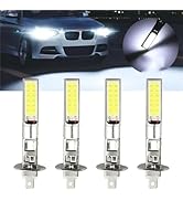 H1 LED Headlight Bulb Plug and Play, 1:1 Mini Size LED Fog Lights Bulbs, 10000LM 360° Beam H1 LED...