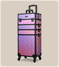 BYOOTIQUE Rolling Makeup Case Cosmetology case on wheels Makeup Artist Nail