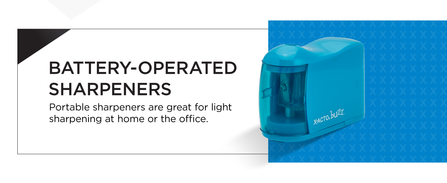 battery operated pencil sharpener portable home office backpack homework study test library write